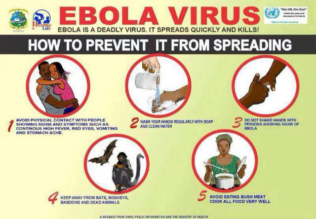 Ebola prevention tips